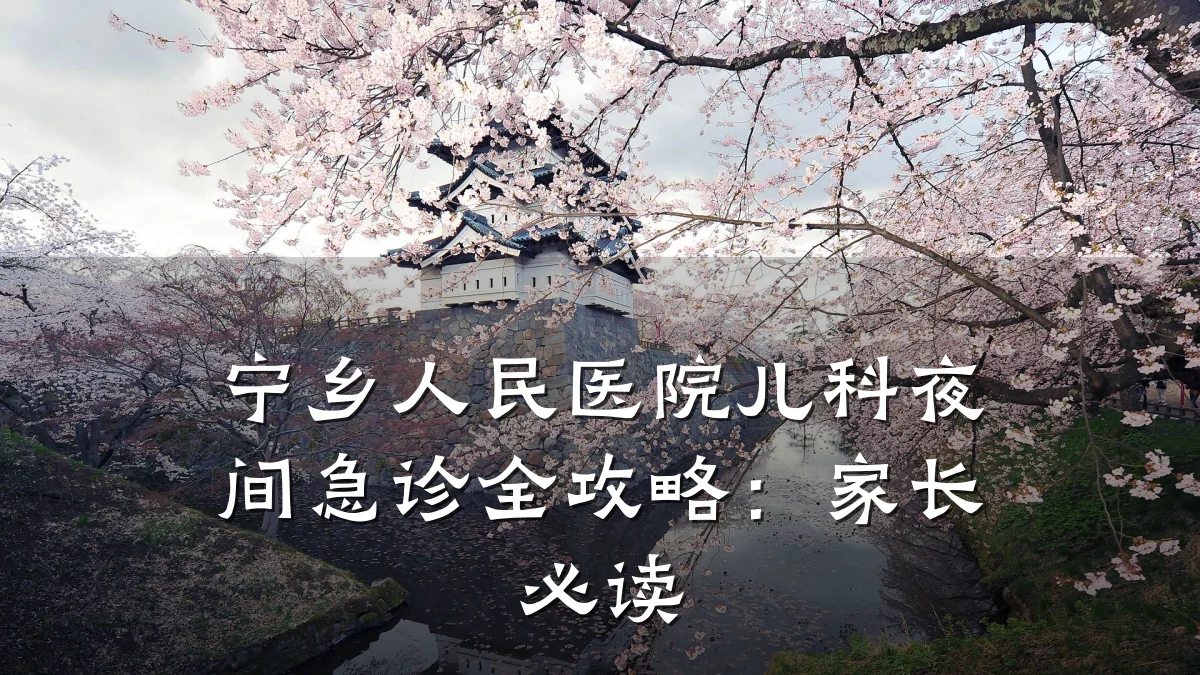 宁乡人民医院儿科夜间急诊全攻略:家长必读