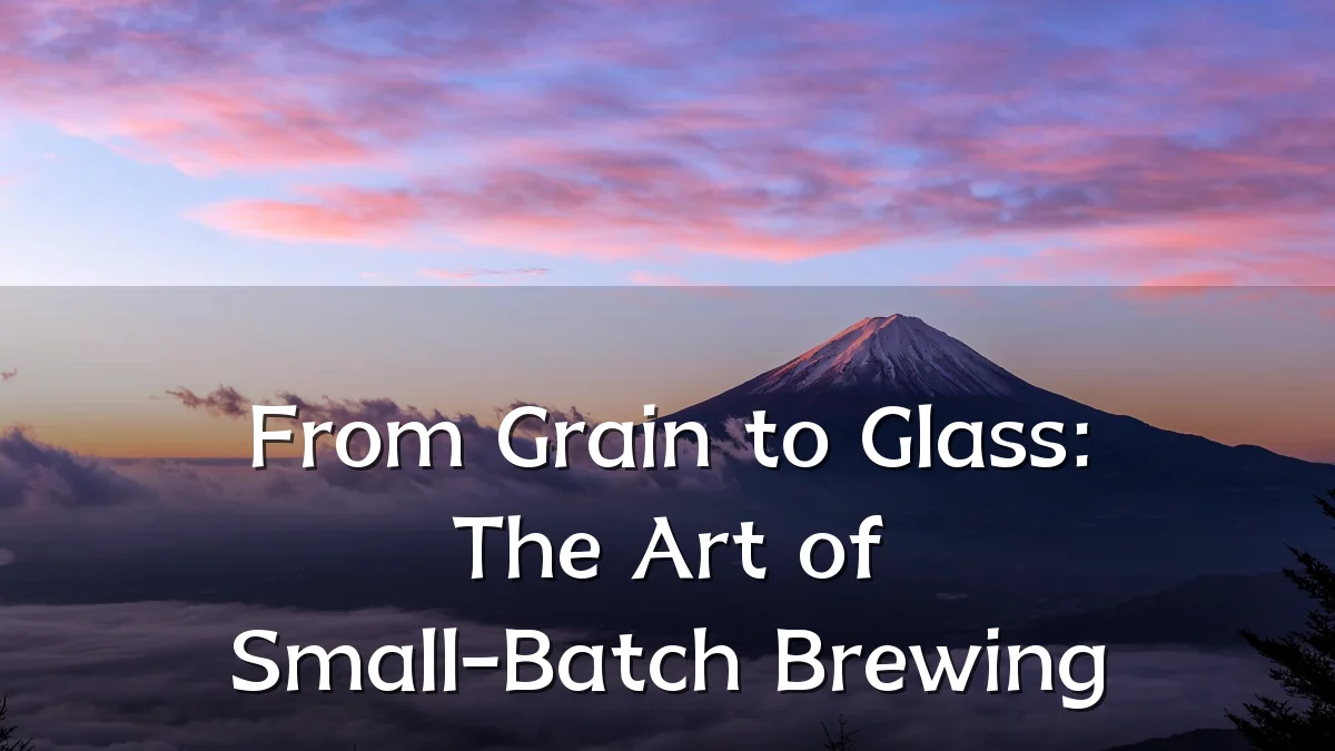 From Grain to Glass: The Art of Small-Batch Brewing