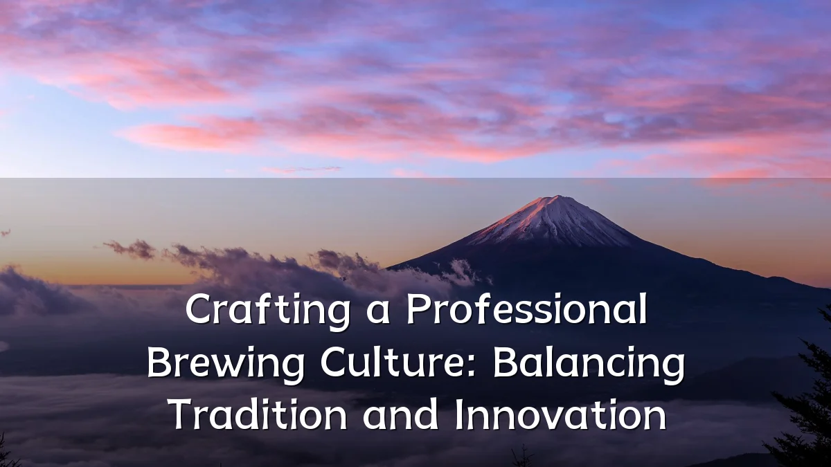 Crafting a Professional Brewing Culture: Balancing Tradition and Innovation