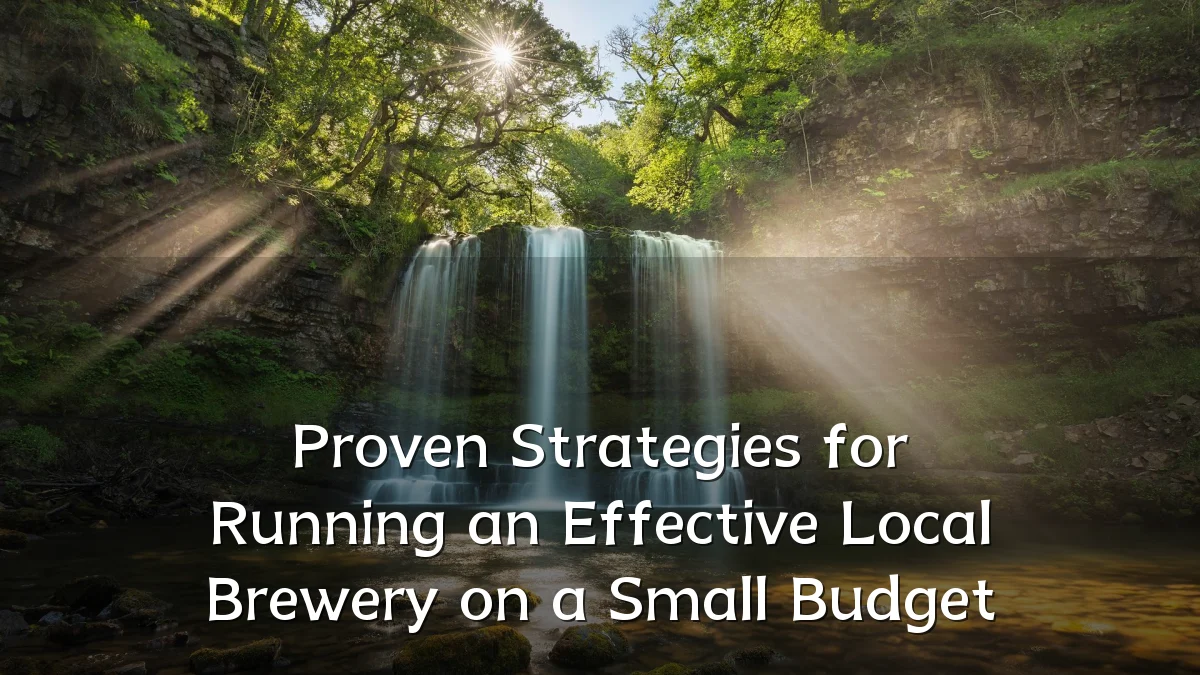 Proven Strategies for Running an Effective Local Brewery on a Small Budget