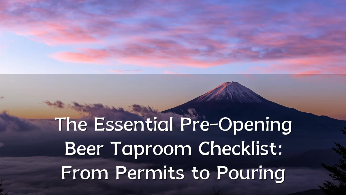 The Essential Pre-Opening Beer Taproom Checklist: From Permits to Pouring